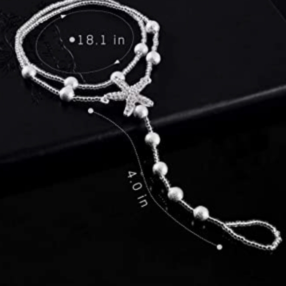 2 Pairs Body Jewelry Beachwear Bling Sandals NWT - Picture 6 of 6